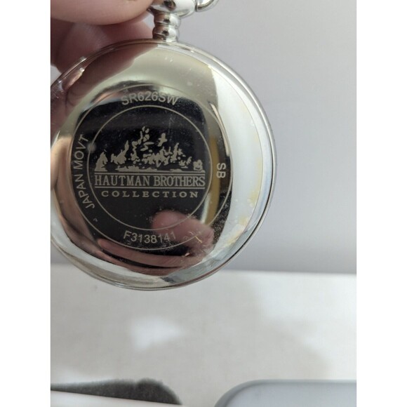 Hautman Brothers Collection Avon Hunters Deer Pocket Watch w/Tin And Chain New - Picture 4 of 8